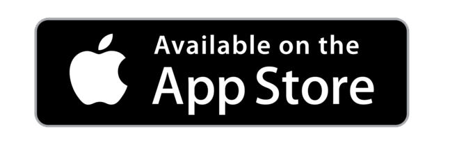 Apple logo followed by the text 'Available on the App Store' on a black rounded rectangle badge.
